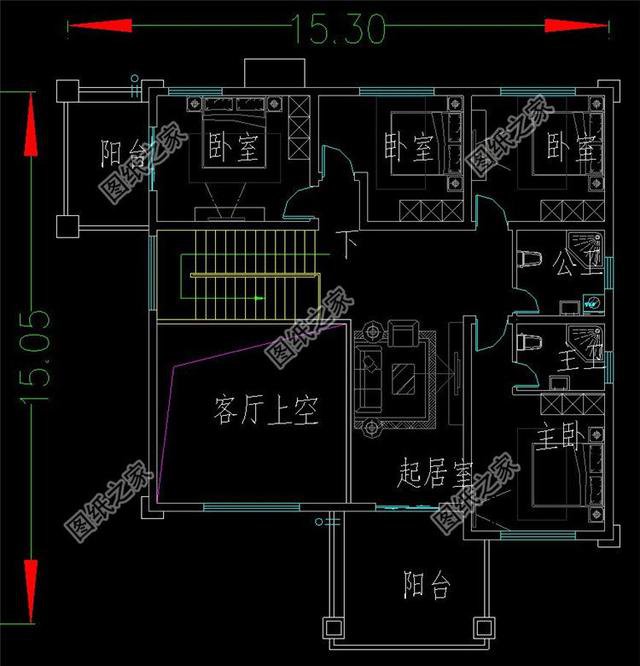 進(jìn)深14米的農(nóng)村二層房屋，適合你家宅基地的建房圖紙，大家看看吧