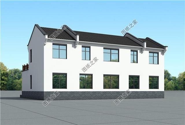 新農(nóng)村自建155平左右的二層四合院設(shè)計(jì)，第三款不規(guī)整的宅基地都能建