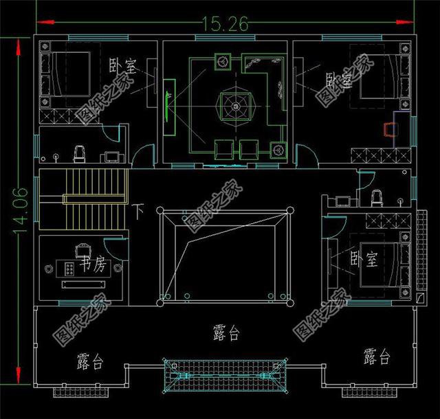 新農(nóng)村自建155平左右的二層四合院設(shè)計(jì)，第三款不規(guī)整的宅基地都能建