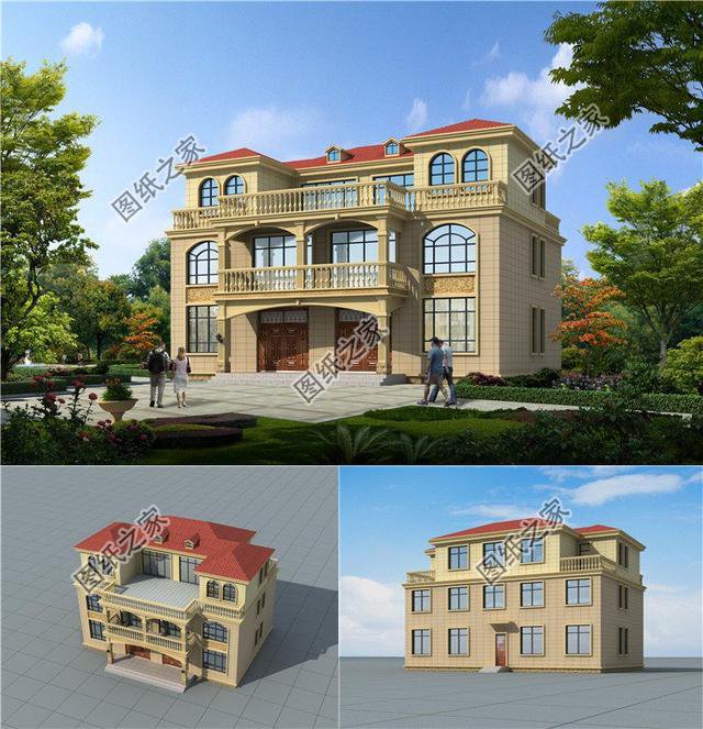 2024年歐式最新雙拼自建房屋設(shè)計(jì)，外觀精致有棱有角，一眼就愛上