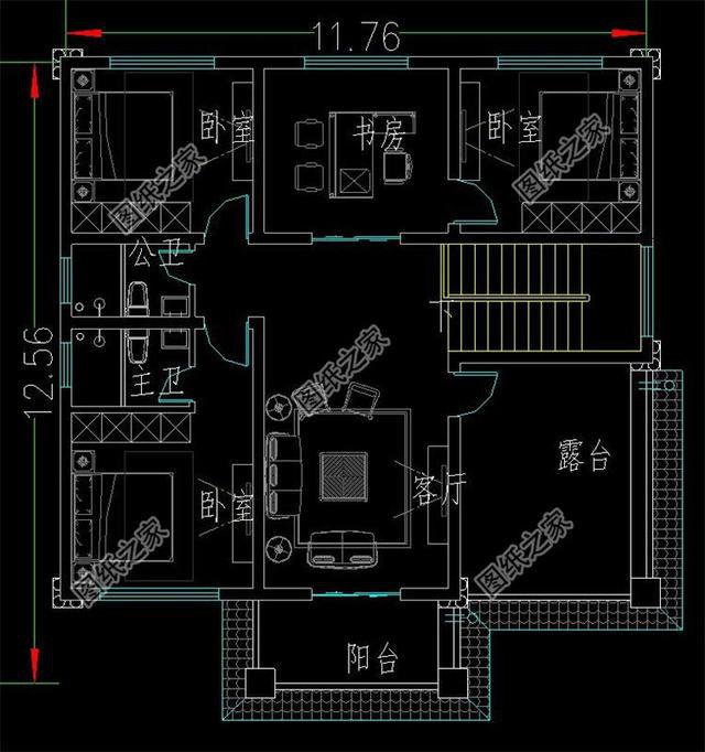鄉(xiāng)村自建進深13米的三層別墅，干凈大氣有露臺，大部分家庭都能建