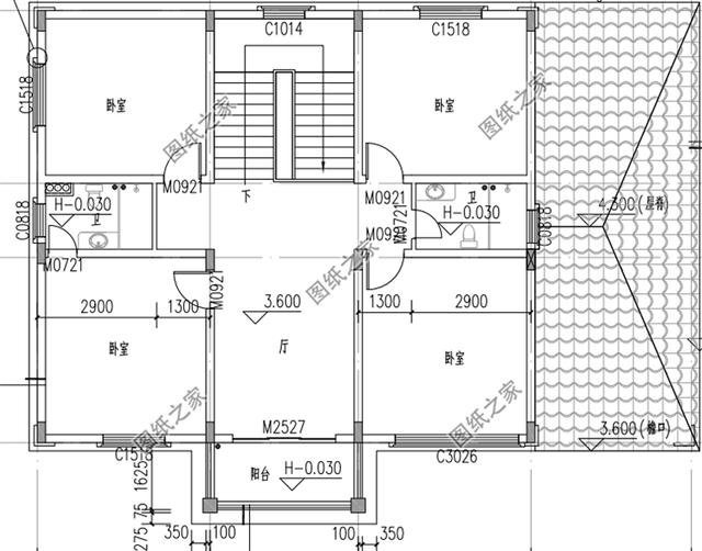 進(jìn)深11米左右農(nóng)村房屋戶型圖，沉穩(wěn)又大方，經(jīng)濟(jì)實(shí)用