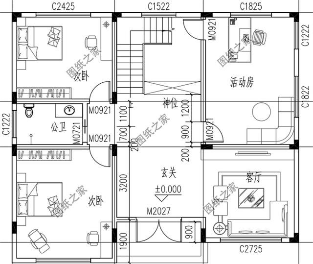 農(nóng)村二層樓房帶大露臺，功能齊全，既可以休閑又可以晾曬