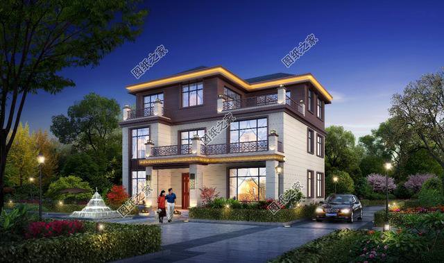 占地160平米自建房外觀圖，這樣的設(shè)計(jì)外觀戶型，又簡單又好看