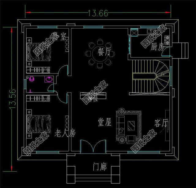 占地160平米自建房外觀圖，這樣的設(shè)計(jì)外觀戶型，又簡單又好看