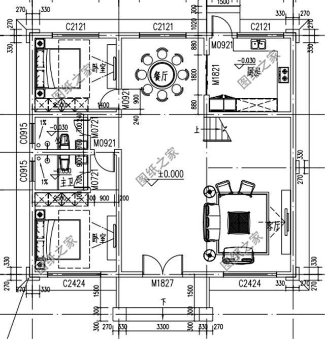 農(nóng)村三層樓房磚混結(jié)構(gòu)設(shè)計(jì)圖，質(zhì)量安全高，房屋設(shè)計(jì)的合理