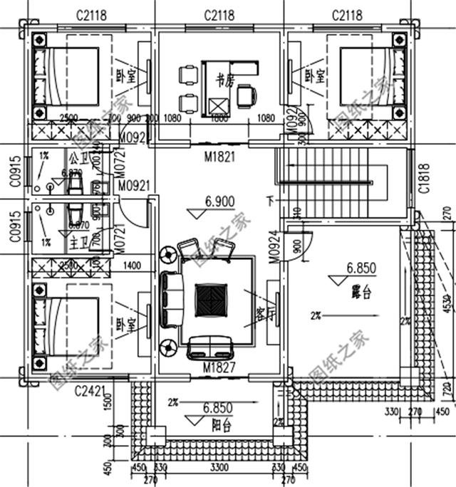 農(nóng)村三層樓房磚混結(jié)構(gòu)設(shè)計(jì)圖，質(zhì)量安全高，房屋設(shè)計(jì)的合理