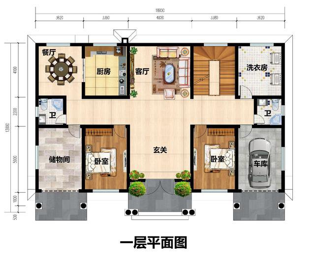 農(nóng)村帶地下室自建樓房圖片，要想建一棟房子，沒有地下室怎么行？