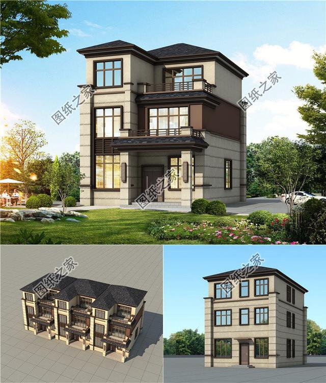 農(nóng)村小戶型自建房設(shè)計圖，第3套進深8米，造價9萬