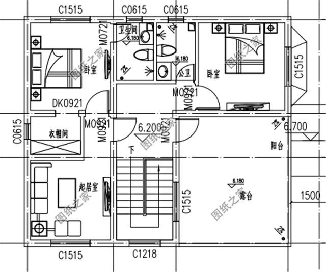 農(nóng)村小戶型自建房設(shè)計圖，第3套進深8米，造價9萬