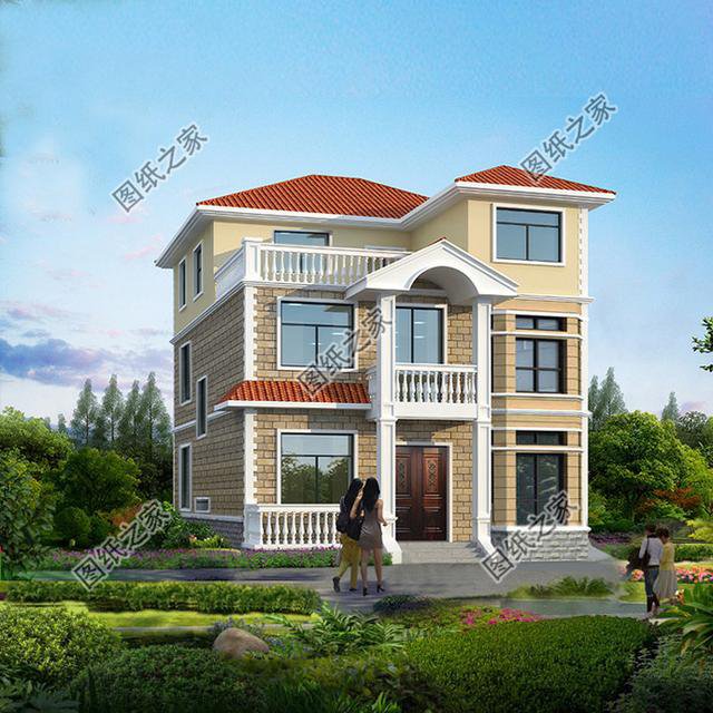 農(nóng)村小戶型自建房設(shè)計圖，第3套進深8米，造價9萬