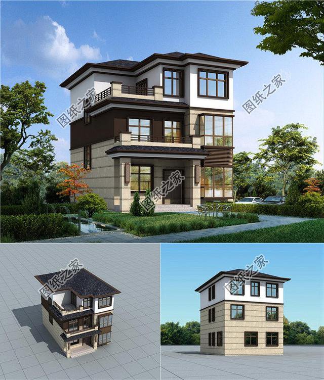 農(nóng)村新款別墅設(shè)計圖，造型美觀還接地氣，最低造價15萬