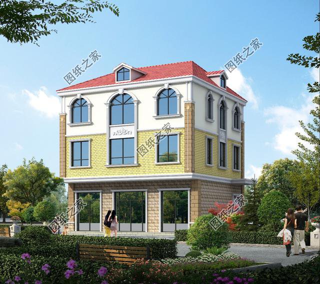 帶商鋪的農(nóng)村自建房圖片，一樓做生意，二層供居住，兩不誤