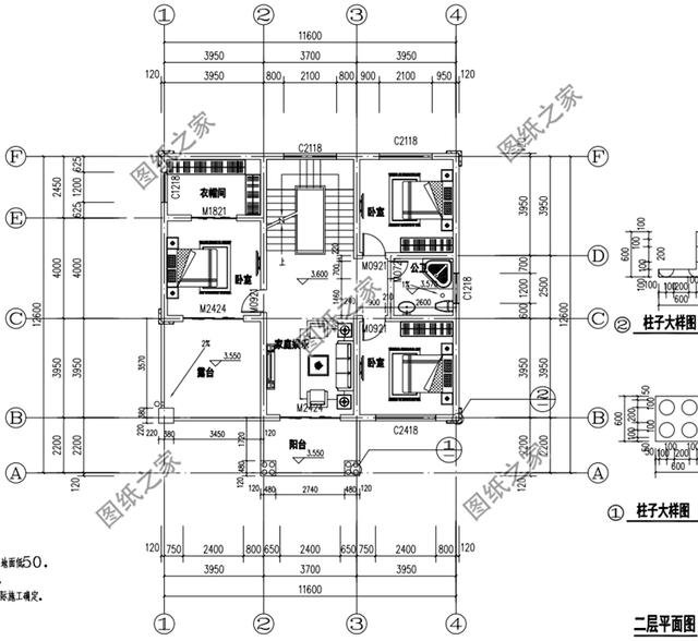 145平米二層樓設(shè)計(jì)圖，美觀又大氣，經(jīng)典戶型值得擁有