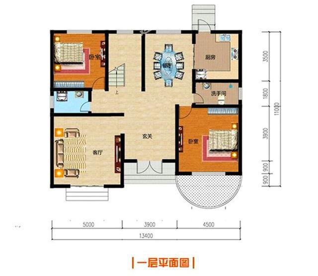 145平米二層樓設(shè)計(jì)圖，美觀又大氣，經(jīng)典戶型值得擁有