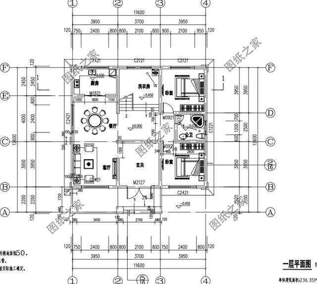 145平米二層樓設(shè)計(jì)圖，美觀又大氣，經(jīng)典戶型值得擁有