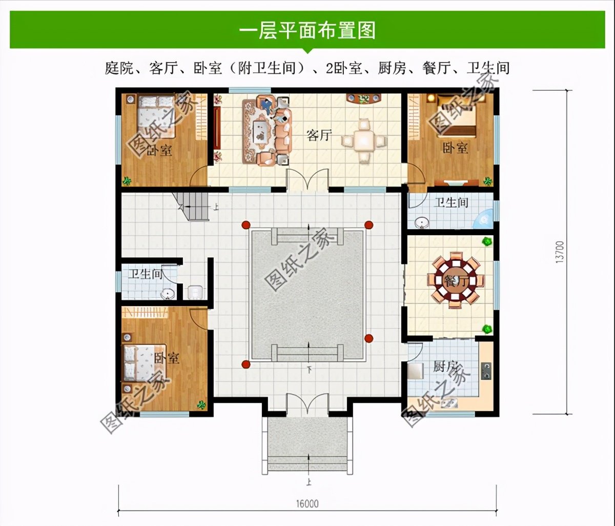 強(qiáng)烈推薦三款農(nóng)村四合院設(shè)計(jì)圖，這樣的別墅在農(nóng)村建一棟絕對(duì)有面子