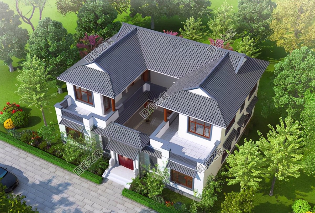 強(qiáng)烈推薦三款農(nóng)村四合院設(shè)計(jì)圖，這樣的別墅在農(nóng)村建一棟絕對(duì)有面子