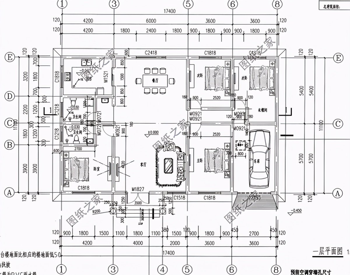 農(nóng)村帶車庫(kù)房子設(shè)計(jì)圖，建房沒(méi)車庫(kù)怎么行，趕快收了回家建一棟