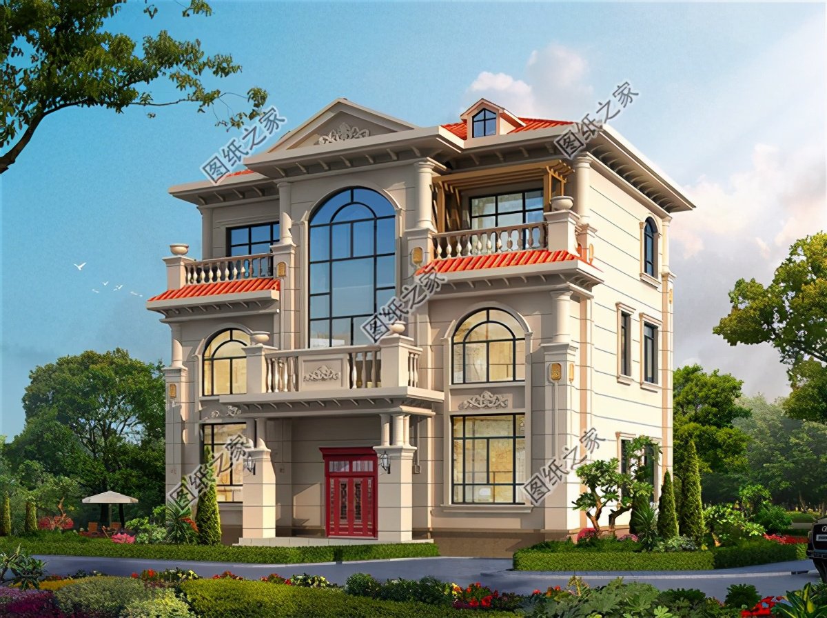 農(nóng)村三層復(fù)式樓房設(shè)計圖，挑高客廳，公認的農(nóng)村好戶型