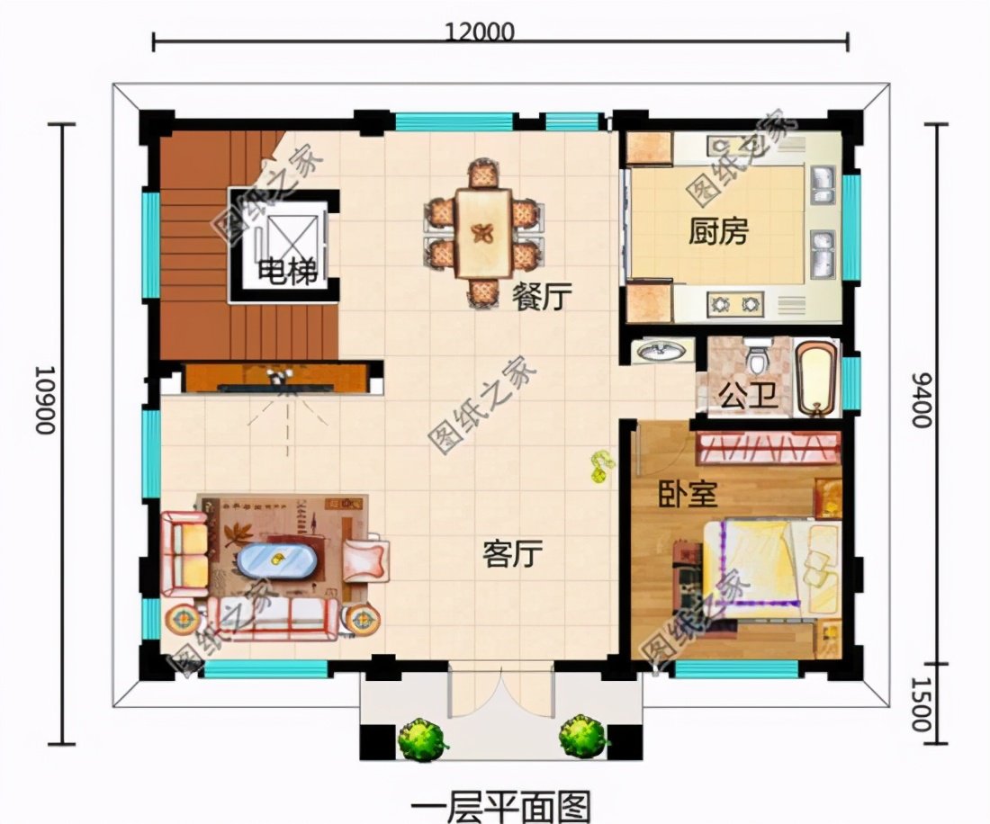 農(nóng)村三層復(fù)式樓房設(shè)計圖，挑高客廳，公認的農(nóng)村好戶型