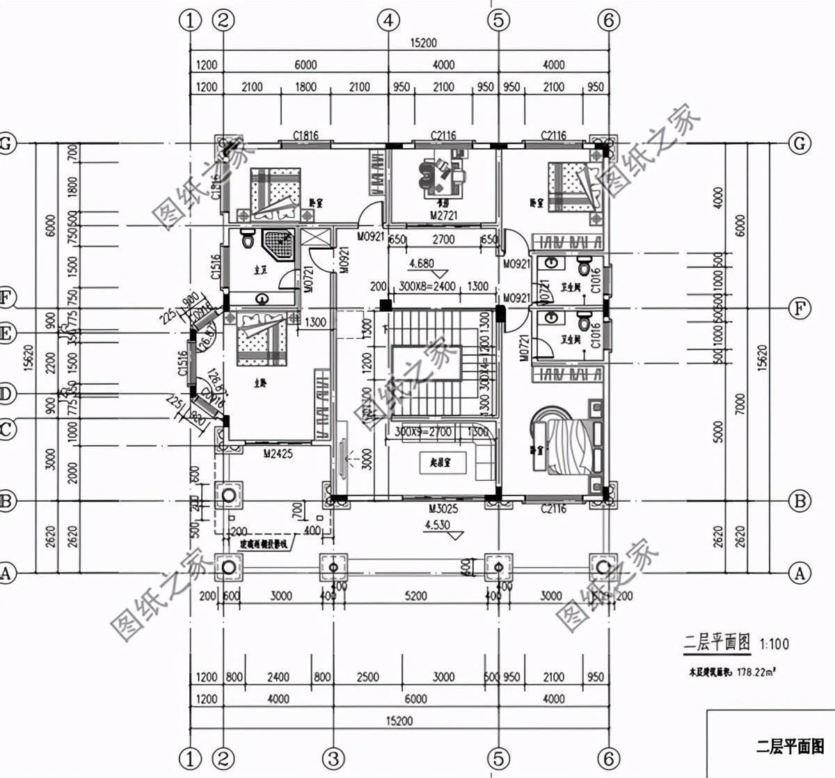 帶地下室二層樓設(shè)計圖，布局太實用了，朋友們還等什么呢