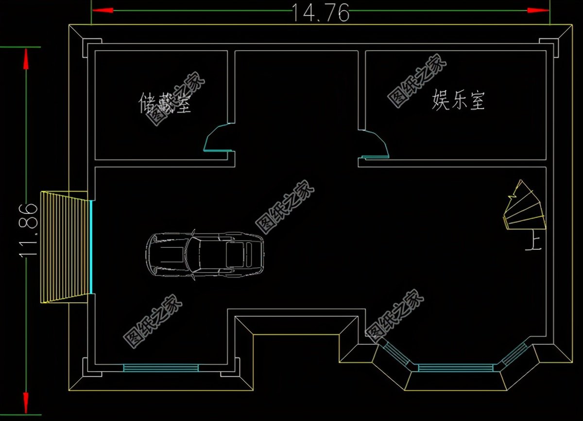 帶地下室二層樓設(shè)計圖，布局太實用了，朋友們還等什么呢