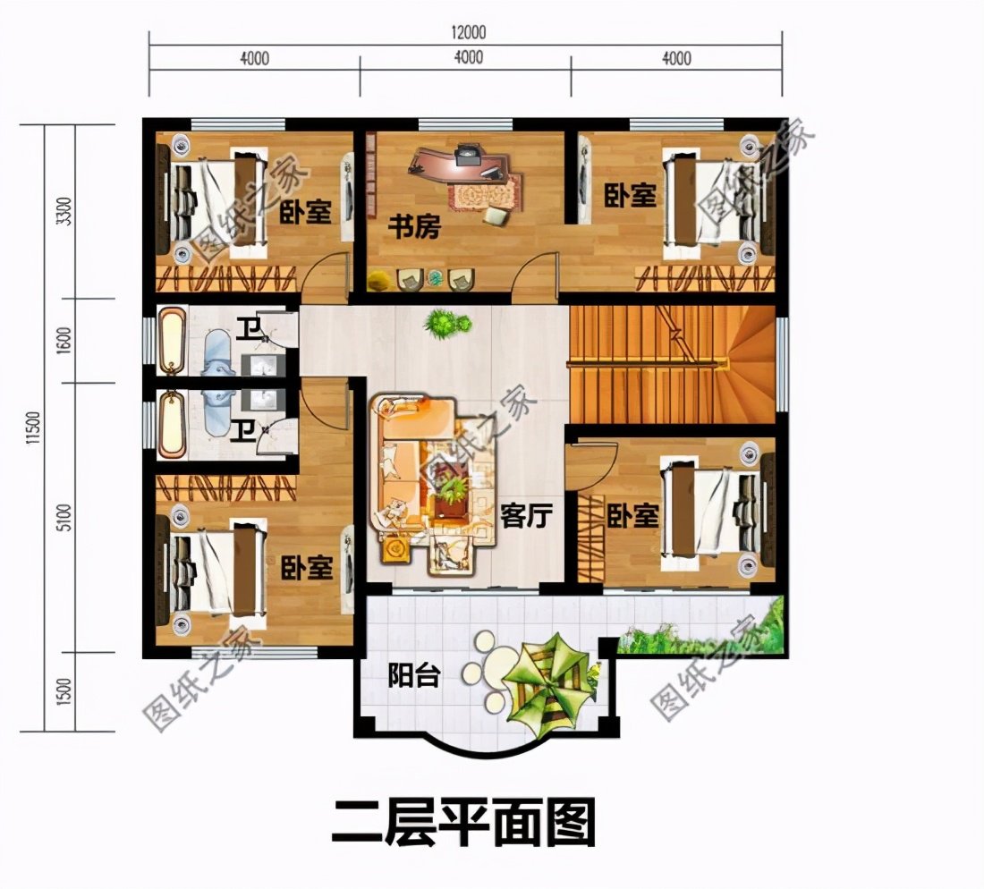 最受歡迎的戶型來啦，占地13x12米自建樓房設(shè)計(jì)圖，含全套施工圖