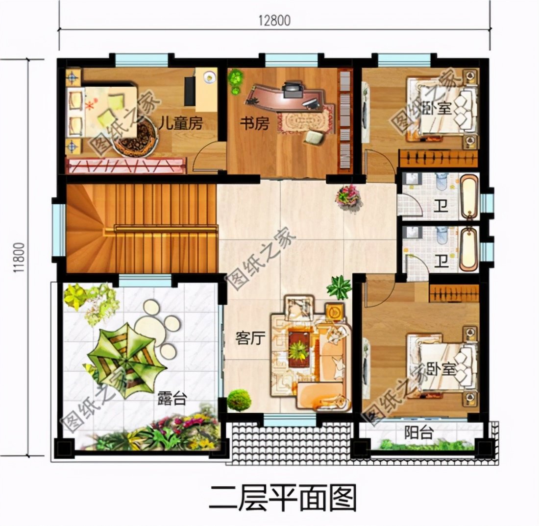 最受歡迎的戶型來啦，占地13x12米自建樓房設(shè)計(jì)圖，含全套施工圖