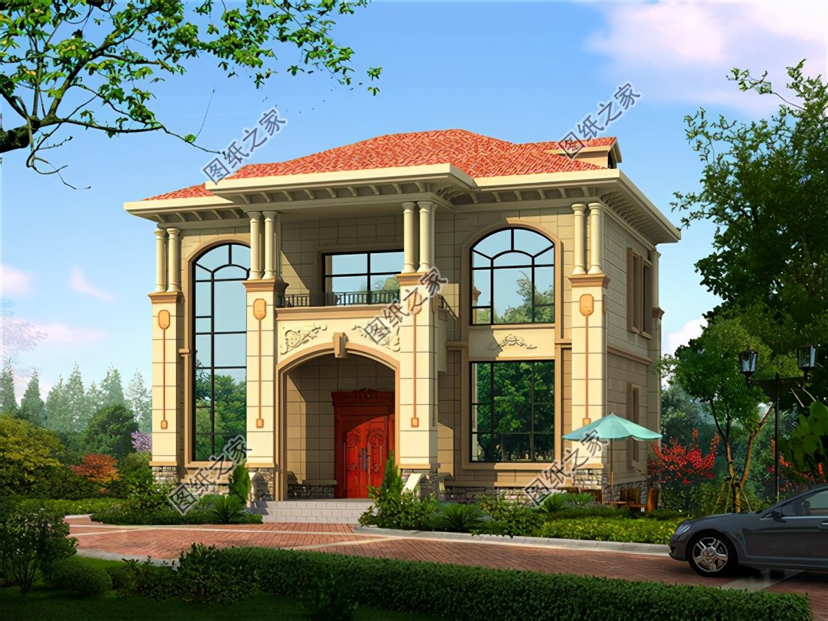 最新款二層別墅設(shè)計圖，回到農(nóng)村建房子，果然還是二層的最受喜愛