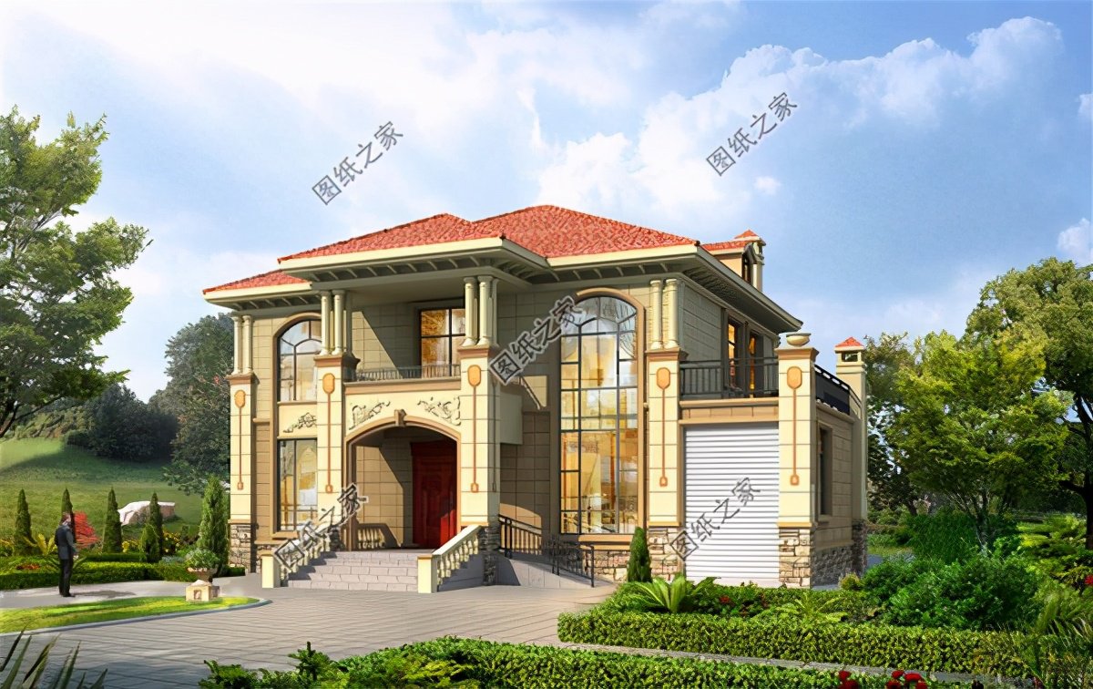 最新款二層別墅設(shè)計圖，回到農(nóng)村建房子，果然還是二層的最受喜愛