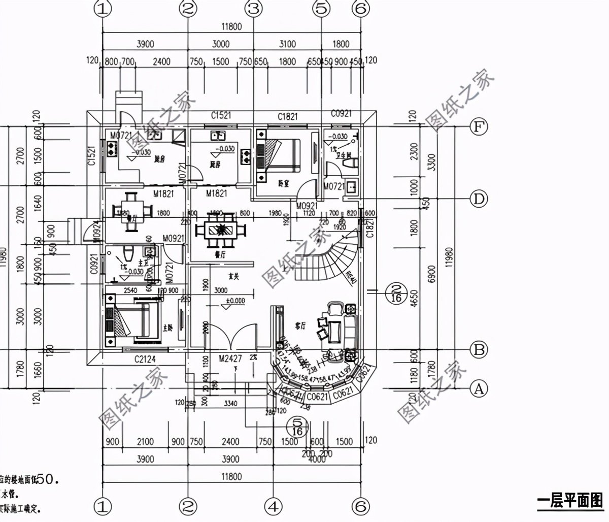 12米×12米建房設(shè)計圖，有露臺設(shè)計，農(nóng)村建房就蓋這樣的戶型
