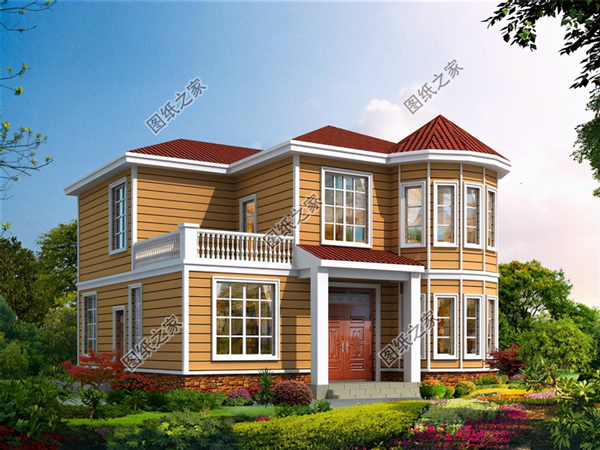 12米×12米建房設(shè)計圖，有露臺設(shè)計，農(nóng)村建房就蓋這樣的戶型