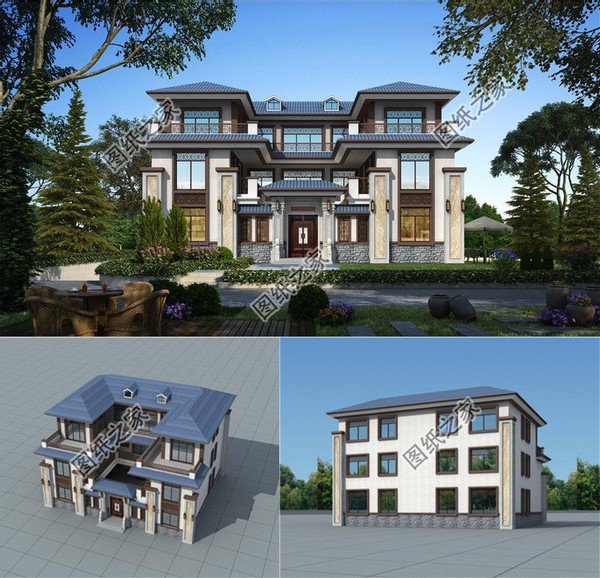 宅基地200平建的三層別墅，別告訴我你不喜歡這樣的，我不信