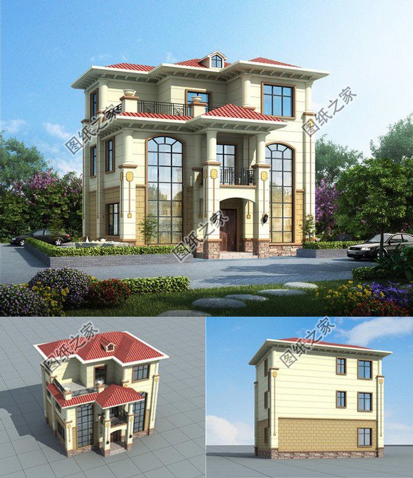 11米乘10米左右的三層自建房圖紙，款款有顏有檔次