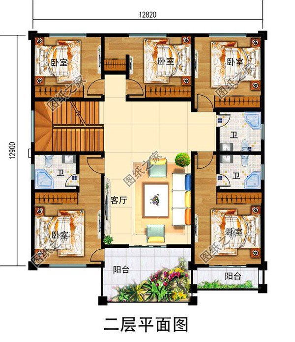 農(nóng)村165平三層別墅戶(hù)型圖，品位提升，主體造價(jià)均不超過(guò)25萬(wàn)