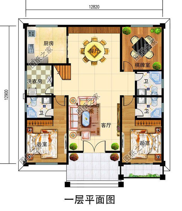 農(nóng)村165平三層別墅戶(hù)型圖，品位提升，主體造價(jià)均不超過(guò)25萬(wàn)