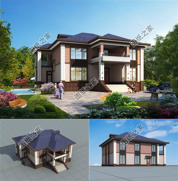 自建房復(fù)式樓房圖,老人小孩都喜歡的設(shè)計，建完房全村都來看