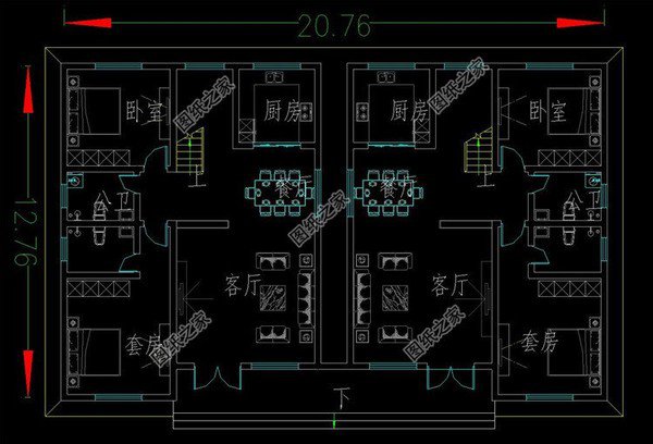 在240平米左右的雙拼自建房，專業(yè)圖紙做參考，大家還在等什么