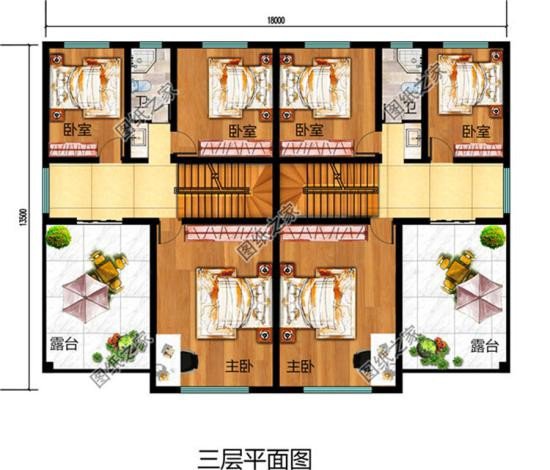 分享三款雙拼三層別墅設(shè)計(jì)圖，每一套都有亮點(diǎn)，建好之后高端又上檔次