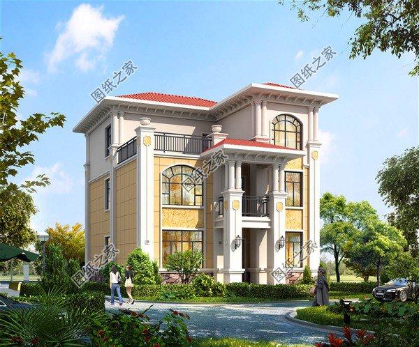 超完美帶露臺(tái)三層別墅設(shè)計(jì)圖，造價(jià)經(jīng)濟(jì)實(shí)惠，不是土豪也能夠設(shè)計(jì)