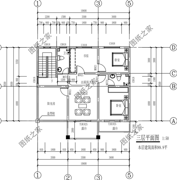100平內(nèi)三層別墅設(shè)計(jì)圖，造價(jià)不高戶型實(shí)用，唾手可得