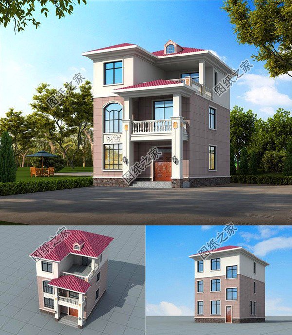 100平內(nèi)三層別墅設(shè)計(jì)圖，造價(jià)不高戶型實(shí)用，唾手可得