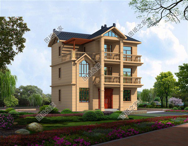 100平內(nèi)三層別墅設(shè)計(jì)圖，造價(jià)不高戶型實(shí)用，唾手可得