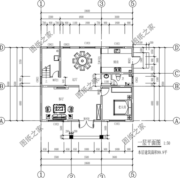 100平內(nèi)三層別墅設(shè)計(jì)圖，造價(jià)不高戶型實(shí)用，唾手可得