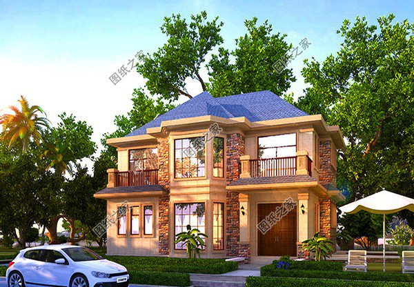 簡單戶型二層樓效果圖，戶型簡約造價低，農(nóng)村建房無壓力