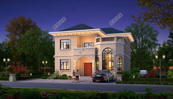 簡單戶型二層樓效果圖，戶型簡約造價低，農(nóng)村建房無壓力