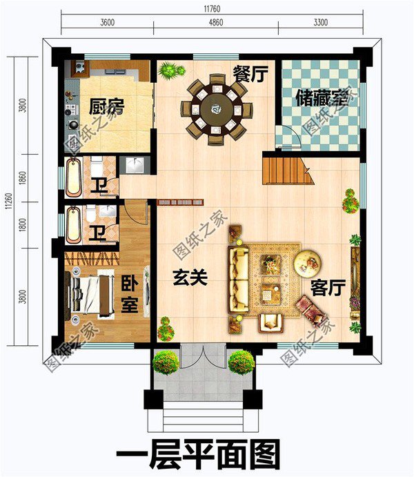 農(nóng)村30萬左右三層房屋設(shè)計圖，30萬起步就能建，這可能是最便宜的自建房