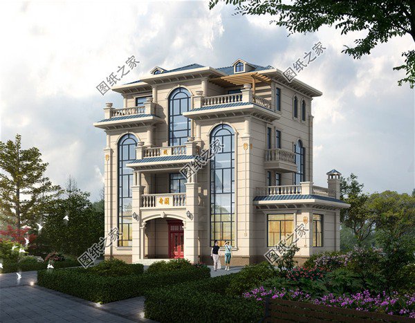 農村四層樓房外觀效果圖，豪華氣派，建好人人羨慕
