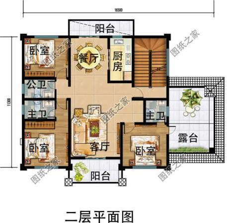 農村四層樓房外觀效果圖，豪華氣派，建好人人羨慕